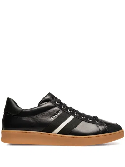 Bally Logo-print Sneakers In Black