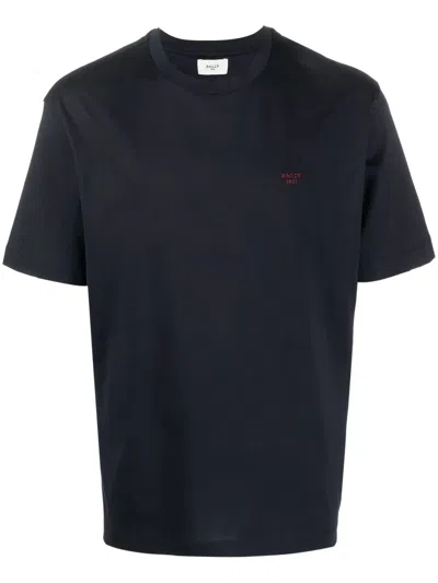 Bally T-shirt Mit Logo-print In Blue