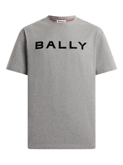 Bally Logo-print T-shirt In Gray