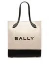 Bally Bar Keep On Logo Tote Bag In Neutrals