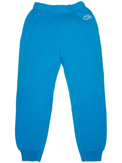 Bally Logo-print Track Pants In Blue