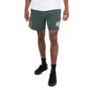 Bally Logo Print Track Shorts In Green