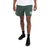 Bally Logo Print Track Shorts In Green