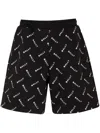Bally Logo-print Track Shorts In Black