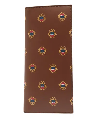 Bally Logo-print Wallet In Brown