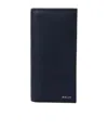 Bally Logo Printed Bi-fold Wallet In Blue