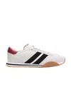 Bally White Logo-debossed Leather Sneakers - Men's - Calf Leather/rubber/fabric In White