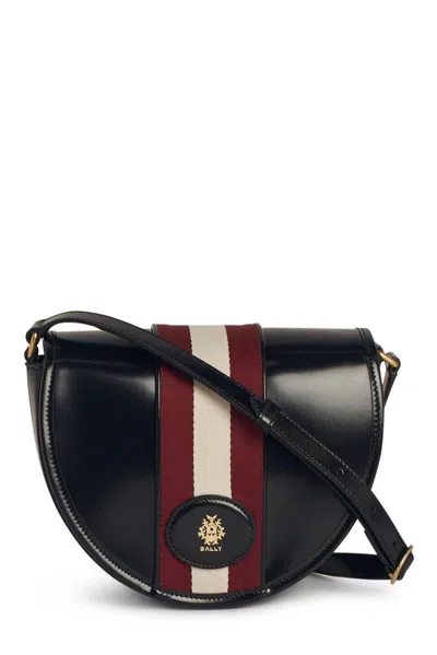 BALLY LOGO PRINTED SHOULDER BAG