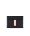 Bally Thar Leather Card Holder In Black