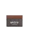 Bally Logo Print Cardholder In Black