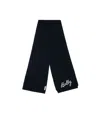 Bally Logo-embroidered Scarf In Black