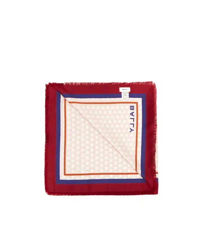 Bally Logo Scarf In White