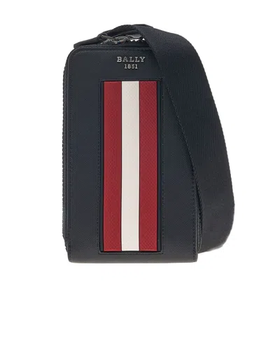 Bally Logo Shoulder Bag In Black