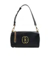 Bally Black Leather Emblem Rox Shoulder Bag In Black