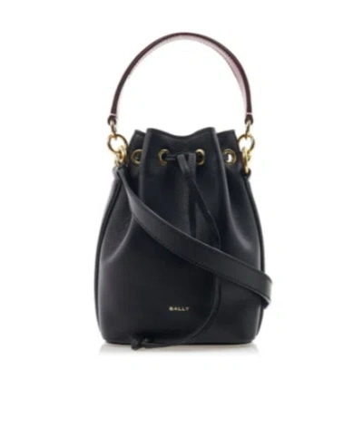 Bally Logo Shoulder Bag In Black