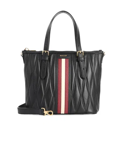 Bally Logo Shoulder Bag In Black