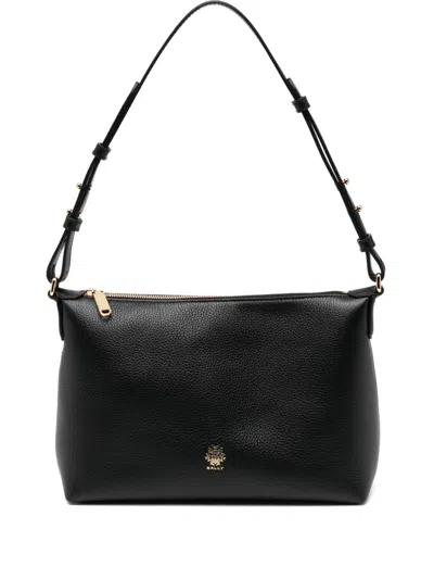 Bally Logo Shoulder Bag In Black