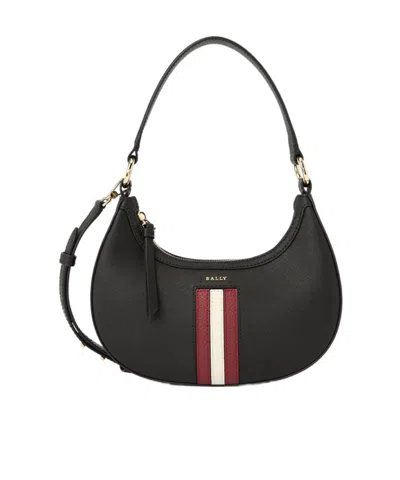 Bally Logo Shoulder Bag In Black