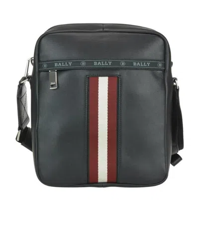 Bally Logo Shoulder Bag In Black