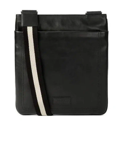 Bally Logo Shoulder Bag In Black