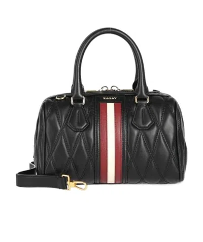 Bally Logo Shoulder Bag In Black