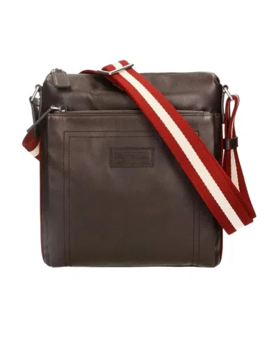 Bally Logo Shoulder Bag In Black