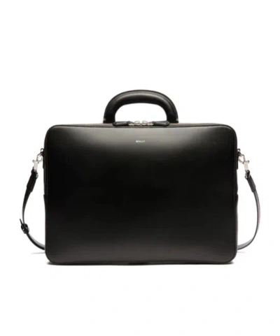 Bally Logo Shoulder Bag In Black