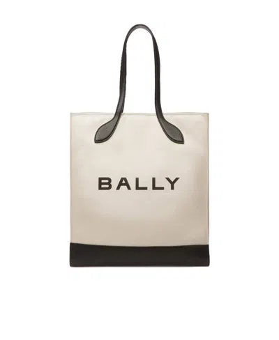 Bally Logo Shoulder Bag In Brown