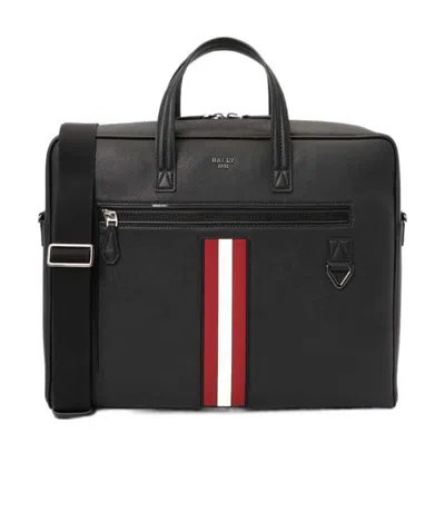 Bally Logo Shoulder Bag In Green