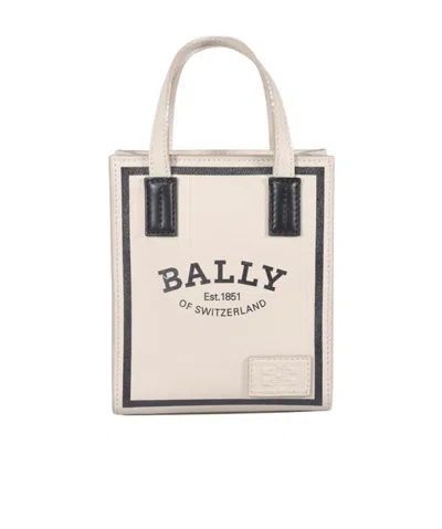 Bally Logo Shoulder Bag In Nude