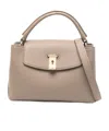 Bally Small Lock Me Tote Bag In Nude