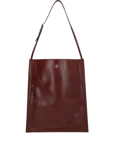 Bally Logo Shoulder Bag In Brown