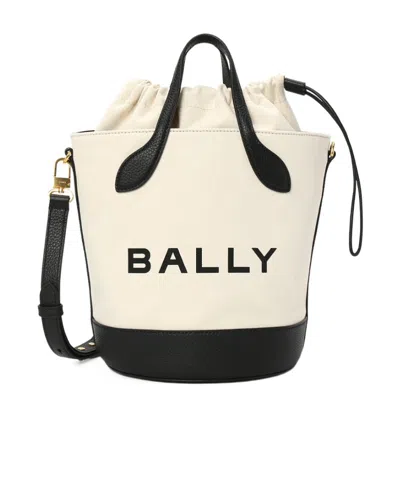 Bally Logo Shoulder Bag In Neutral