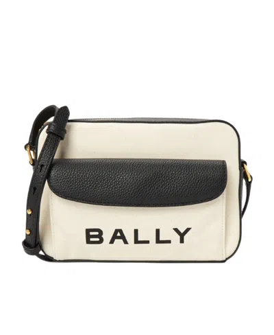 Bally Logo Shoulder Bag In White