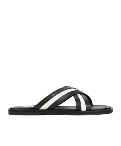BALLY LOGO SLIPPERS