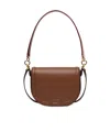 Bally Logo-stamp Foldover Top Shoulder Bag In Brown