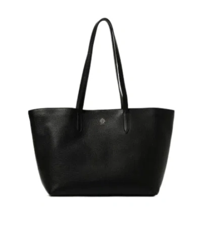 Bally Logo-stamp Leather Tote Bag In Black