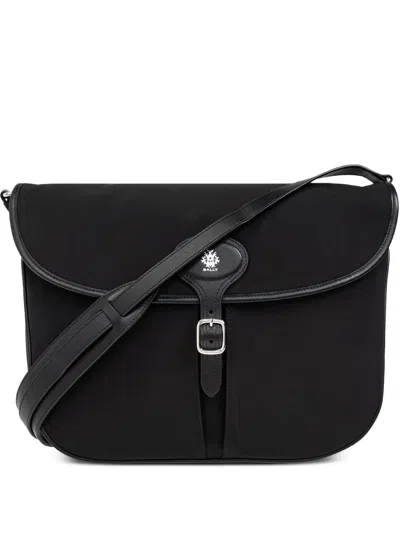 Bally Logo-stamp Shoulder Bag In Black