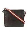 Bally Logo Strap Satchel In Black