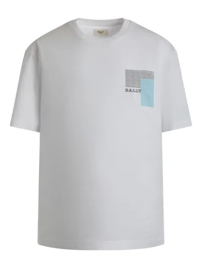 Bally Logo Stripe-detail Graphic T-shirt