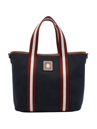 Bally Logo-stripe Tote Bag In Multi