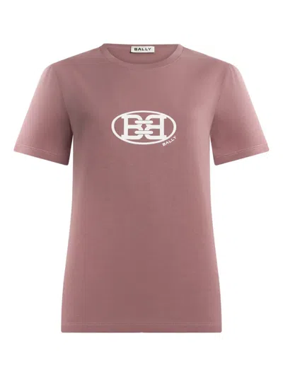 Bally T-shirt Mit Logo In Pink