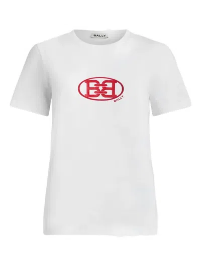 Bally T-shirt Mit Logo In White