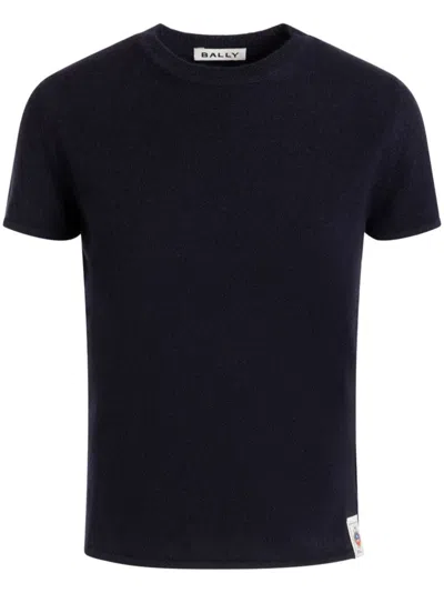 Bally Logo Tag T-shirt In Blue