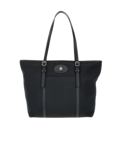 Bally Logo Tote Bag In Black