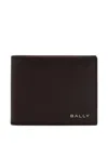 Bally Logo Wallet In Brown