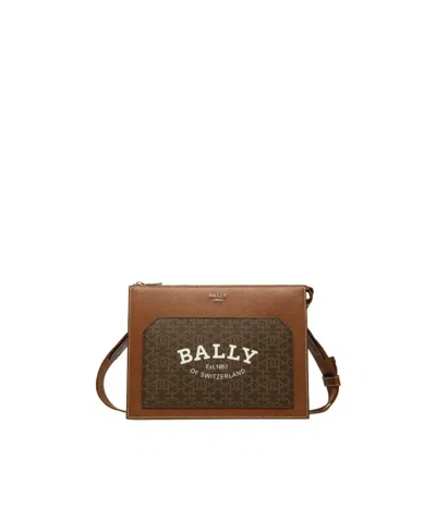 Bally Logo Wallet In Brown