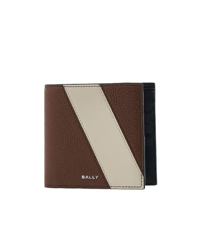 Bally Logo Wallet In Nude