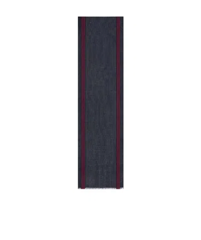 Bally Logo Wool Scarf In Black