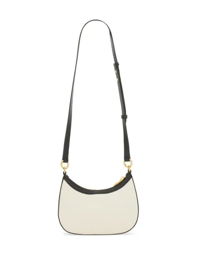 Bally Logo-embellished Organic Cotton Shoulder Bag In Ivory